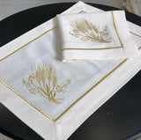 Wheet Gold Table Mat & Napkin - The Linen House