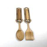 Wooden Cooking Spoons And Spatulas - Jinjiali Golden Bamboo - The Linen House